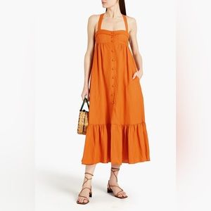 Sandro tulip orange dress